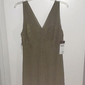 Donna Ricco green pokadot dress